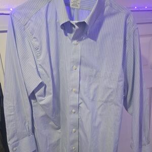 Brooks Brothers Light Blue Striped Dress Shirt